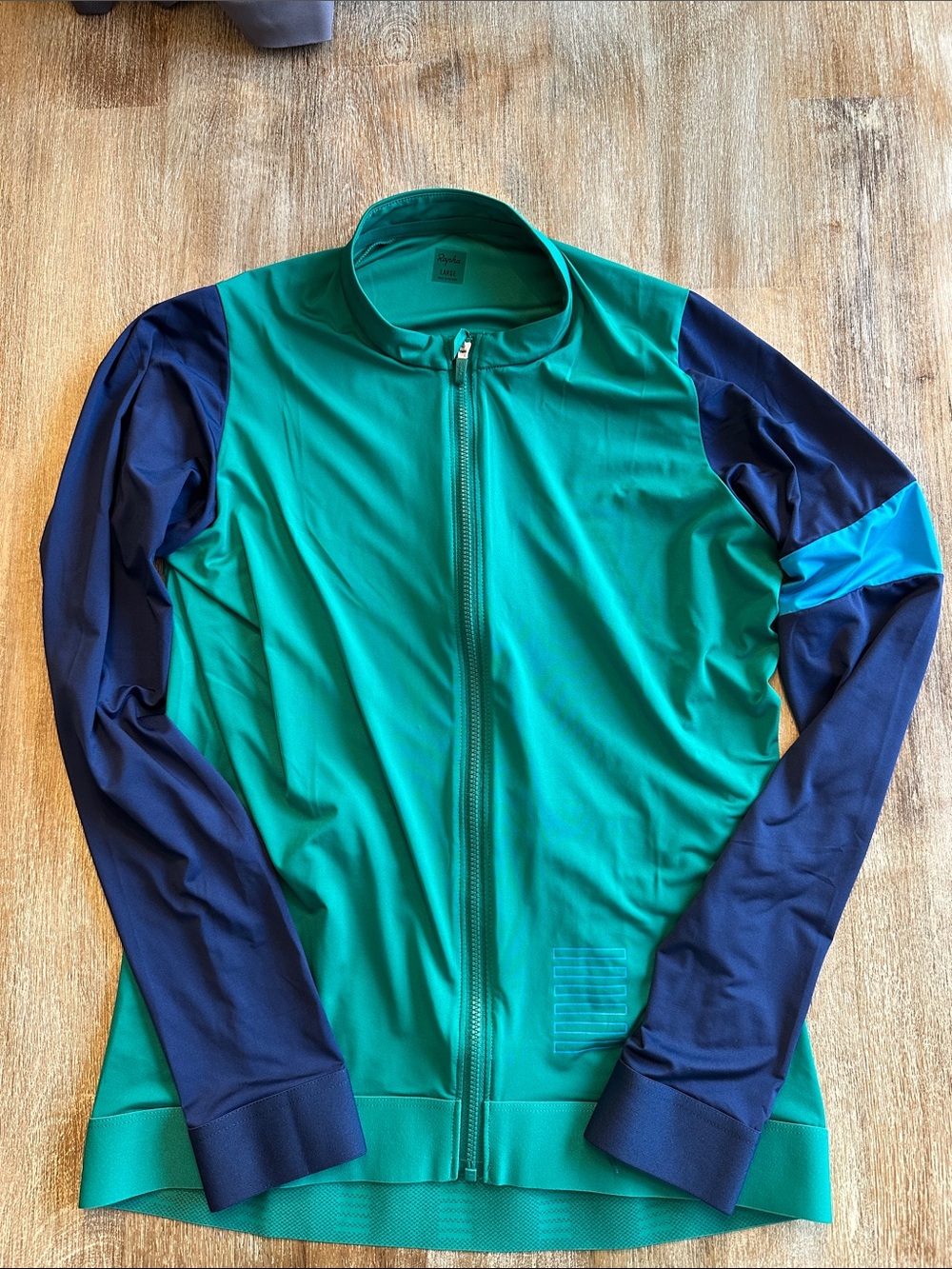 Rapha Green and Navy Pro Team Cycling Jersey
